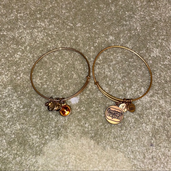 Gold Alex and Ani Bracelets - Picture 1 of 1